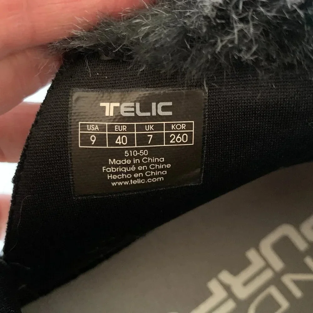 TELIC Women's Apres-Ski Recovery Comfort Boots 510 Granite Size 9 Vegan Friendly - Picture 10 of 10